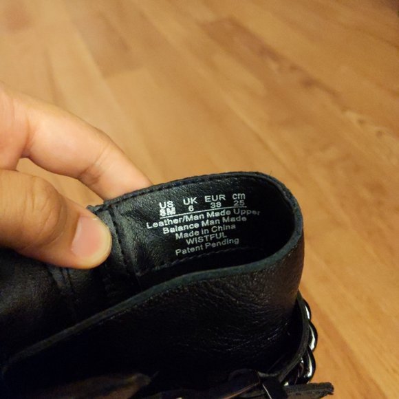 Fergie black Wistful chain Moto boots - Picture 7 of 11